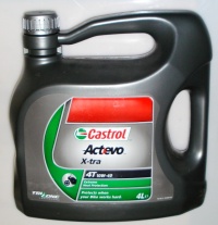Масло моторное CASTROL 4T ACT>EVO X-TRA 10W40 4L