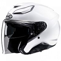 Шлем HJC F31 Pearl White 2XL 31503 2XL фото вид спереди | Moto-Bazar
