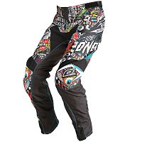 Мотобрюки кроссовые ONEAL CRANK black 38-36 0123C-13 38 фото оригинальные | Moto-Bazar