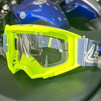 Очки кроссовые LEATT Vizion 3.5 Lime Clear 90 VLT 8025250230 фото сбоку | Moto-Bazar