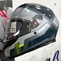 Шлем AGV K3 SHADE grey/yellow fluo XL 2118381001-017 XL фото вид спереди | Moto-Bazar