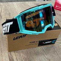 картинка Очки кроссовые LEATT Vizion 3.5 Acid Blue 35 VLT 8025250100 от магазина moto-bazar61.ru