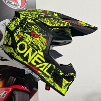 Шлем ONEAL 3Series Youth Attack V.24 blk/yellow L 0625-34 L фото вид спереди | Moto-Bazar