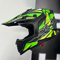 Шлем IXS 363 2.0 Motocross blk.matt/green M X12045-M57 M фото вид спереди | Moto-Bazar