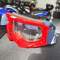 Очки кроссовые LEATT Vizion 3.5 Red Clear 90 VLT 8025250260 фото сбоку | Moto-Bazar