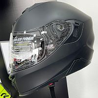 Шлем Scorpion EXO-520 EVO Solid black matt M 172-100-10-04 M фото вид спереди | Moto-Bazar