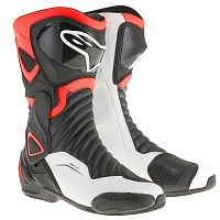 Мотоботы ALPINESTARS S-MX 6 V2 44 blk/red/fl.wht 2223017-1321-44 44 - купить в Ростове-на-Дону